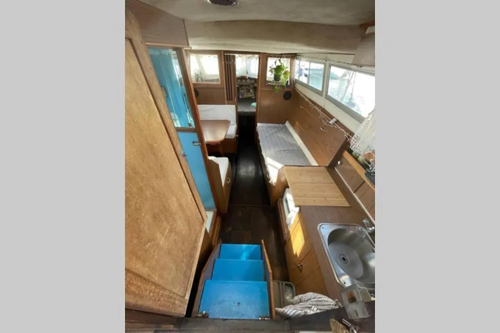Botel Beautiful 70S Vintage Yacht Boat In Barcelona Hotel Sant Adria de Besos